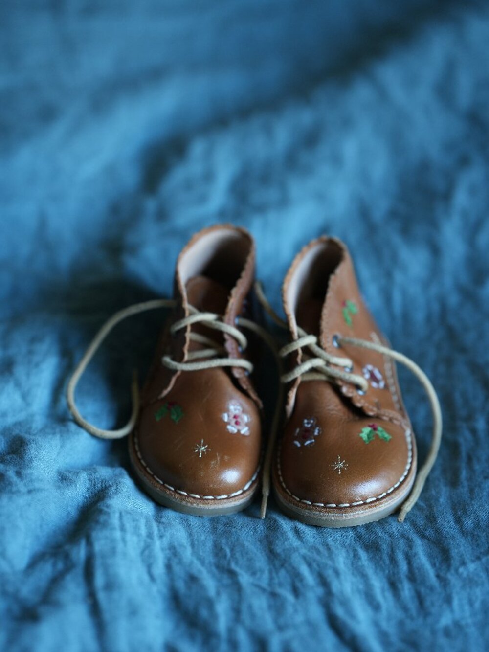 ​Petit Nord Christmas Scalloped Leather Boots | EU 25 / US 8.5